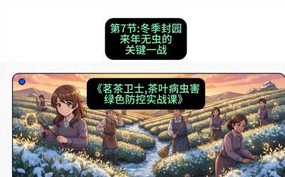 第07节：冬季封园&mdash;&mdash;来年无虫的关键一战，课程：《茗茶卫士&mdash;&mdash;茶叶病虫害绿色防控实战课》#识农AI