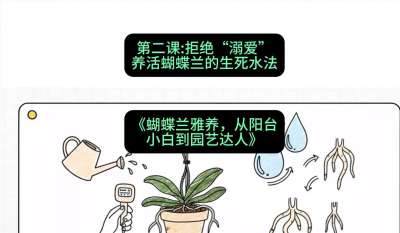 第二节：拒绝&ldquo;溺爱&rdquo;：养活蝴蝶兰的生死水法，课程：《蝴蝶兰雅养六讲：从阳台小白到园艺达人》#识农AI